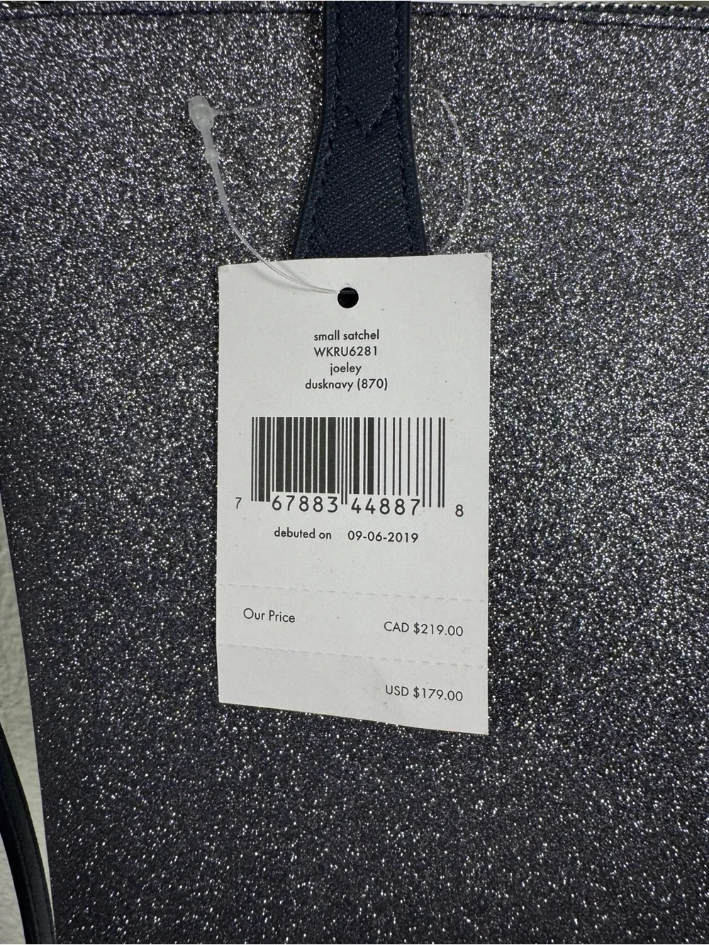 kate spade Glitter Small Tote in Navy